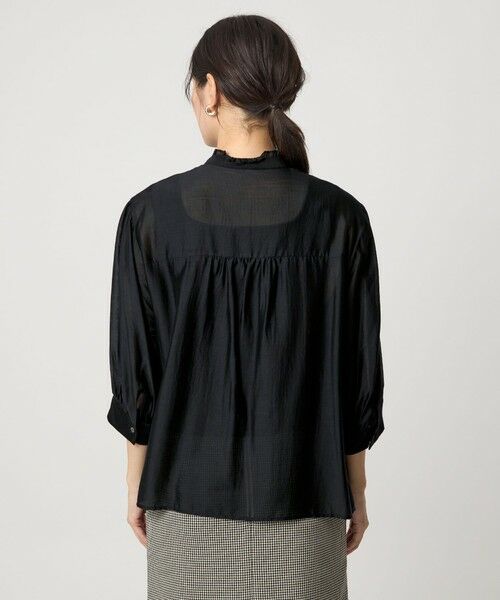 green label relaxing / グリーンレーベル リラクシング シャツ・ブラウス | フロントネック フリル ブラウス | 詳細7
