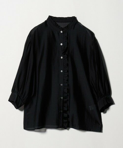 green label relaxing / グリーンレーベル リラクシング シャツ・ブラウス | フロントネック フリル ブラウス | 詳細8