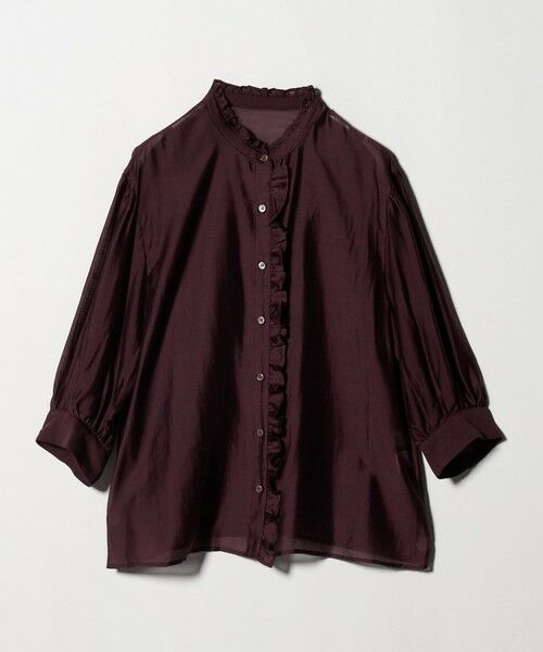 green label relaxing / グリーンレーベル リラクシング シャツ・ブラウス | フロントネック フリル ブラウス | 詳細16
