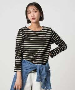 green label relaxing / グリーンレーベル リラクシング カットソー | ブライト ボーダー ロングスリーブ カットソー