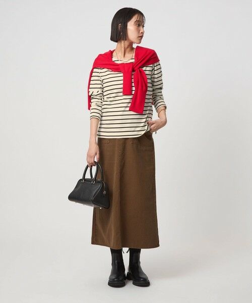 green label relaxing / グリーンレーベル リラクシング カットソー | ブライト ボーダー ロングスリーブ カットソー | 詳細2