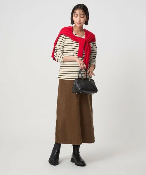 green label relaxing / グリーンレーベル リラクシング カットソー | ブライト ボーダー ロングスリーブ カットソー | 詳細3