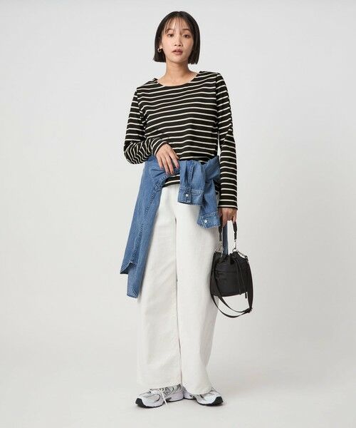 green label relaxing / グリーンレーベル リラクシング カットソー | ブライト ボーダー ロングスリーブ カットソー | 詳細10