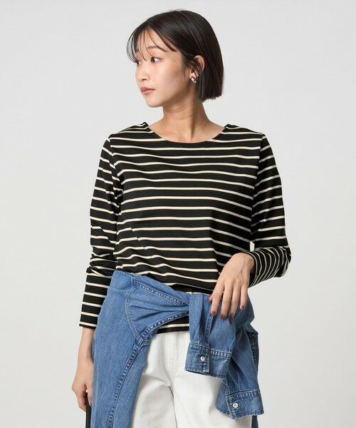 green label relaxing / グリーンレーベル リラクシング カットソー | ブライト ボーダー ロングスリーブ カットソー | 詳細8