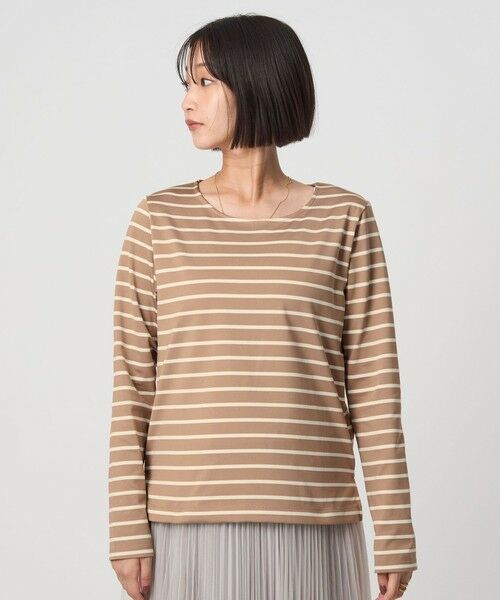 green label relaxing / グリーンレーベル リラクシング カットソー | ブライト ボーダー ロングスリーブ カットソー | 詳細19