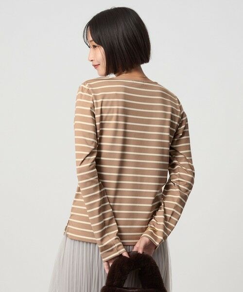 green label relaxing / グリーンレーベル リラクシング カットソー | ブライト ボーダー ロングスリーブ カットソー | 詳細16