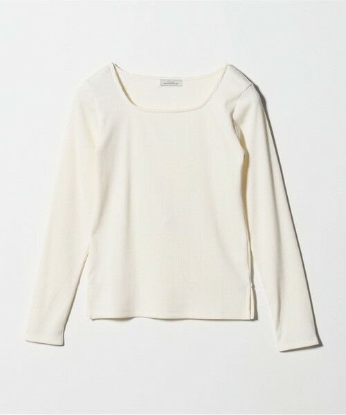 green label relaxing / グリーンレーベル リラクシング カットソー | ブライトリブ スクエアネック ロングスリーブ カットソー 制菌 | 詳細5