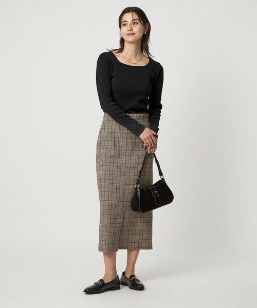 green label relaxing / グリーンレーベル リラクシング カットソー | ブライトリブ スクエアネック ロングスリーブ カットソー 制菌 | 詳細9