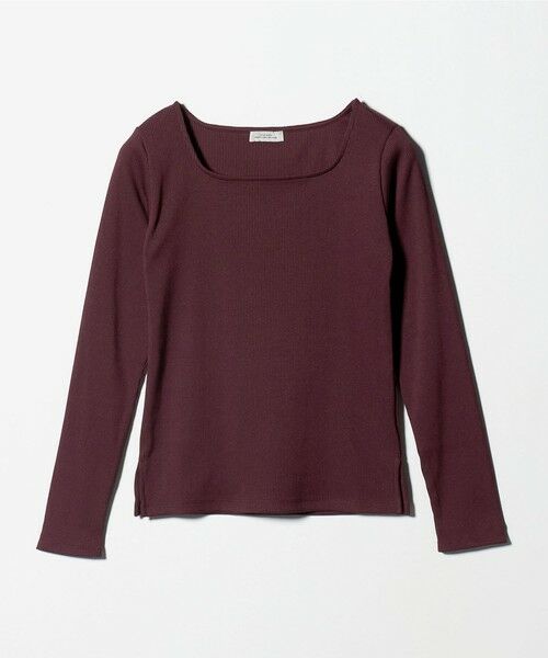 green label relaxing / グリーンレーベル リラクシング カットソー | ブライトリブ スクエアネック ロングスリーブ カットソー 制菌 | 詳細17
