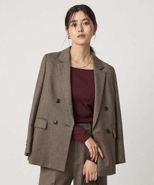 green label relaxing / グリーンレーベル リラクシング カットソー | ブライトリブ スクエアネック ロングスリーブ カットソー 制菌 | 詳細11