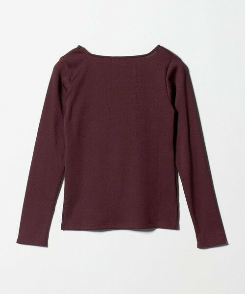 green label relaxing / グリーンレーベル リラクシング カットソー | ブライトリブ スクエアネック ロングスリーブ カットソー 制菌 | 詳細18