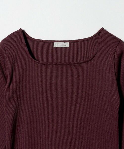 green label relaxing / グリーンレーベル リラクシング カットソー | ブライトリブ スクエアネック ロングスリーブ カットソー 制菌 | 詳細19