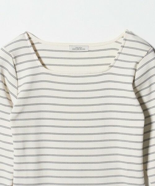 green label relaxing / グリーンレーベル リラクシング カットソー | ブライトリブ スクエアネック ロングスリーブ カットソー 制菌 | 詳細29