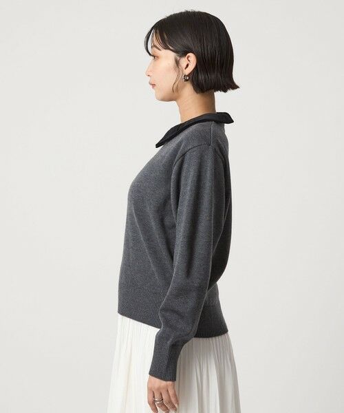 green label relaxing / グリーンレーベル リラクシング ニット・セーター | ベロア エリ 2WAY ニット プルオーバー ウォッシャブル | 詳細7