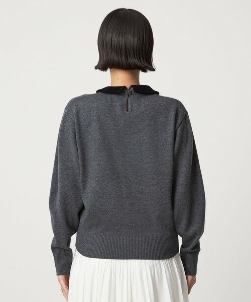 green label relaxing / グリーンレーベル リラクシング ニット・セーター | ベロア エリ 2WAY ニット プルオーバー ウォッシャブル | 詳細8