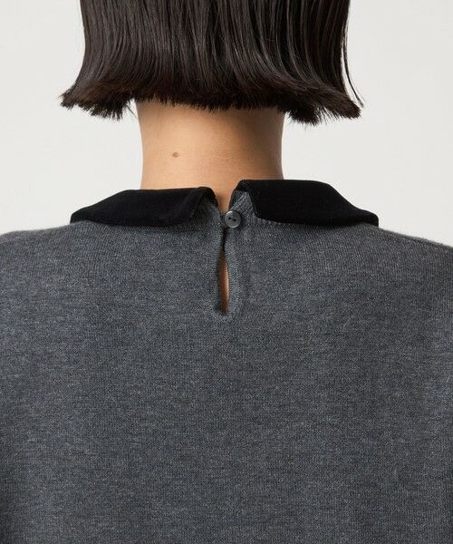 green label relaxing / グリーンレーベル リラクシング ニット・セーター | ベロア エリ 2WAY ニット プルオーバー ウォッシャブル | 詳細12
