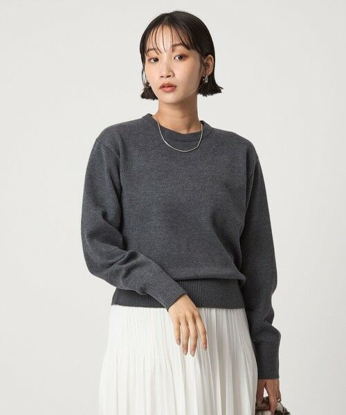 green label relaxing / グリーンレーベル リラクシング ニット・セーター | ベロア エリ 2WAY ニット プルオーバー ウォッシャブル | 詳細5