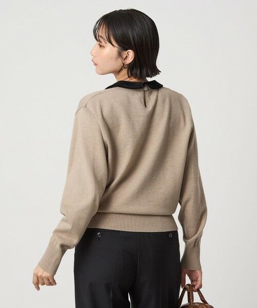 green label relaxing / グリーンレーベル リラクシング ニット・セーター | ベロア エリ 2WAY ニット プルオーバー ウォッシャブル | 詳細18