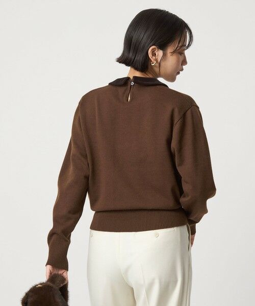 green label relaxing / グリーンレーベル リラクシング ニット・セーター | ベロア エリ 2WAY ニット プルオーバー ウォッシャブル | 詳細23