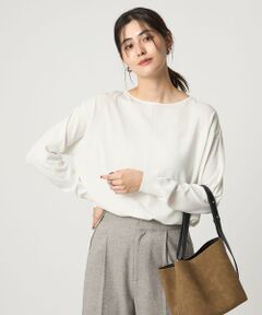 green label relaxing / グリーンレーベル リラクシング ニット・セーター | チャーム付き ドッキング ロングスリーブ プルオーバー ニット