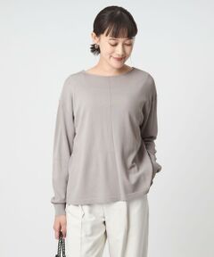 green label relaxing / グリーンレーベル リラクシング ニット・セーター | チャーム付き ドッキング ロングスリーブ プルオーバー ニット