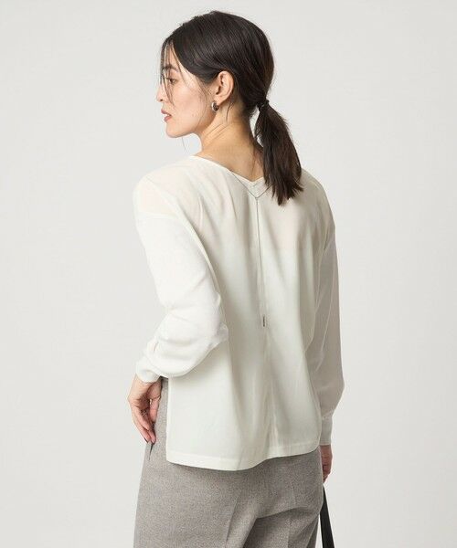 green label relaxing / グリーンレーベル リラクシング ニット・セーター | チャーム付き ドッキング ロングスリーブ プルオーバー ニット | 詳細2