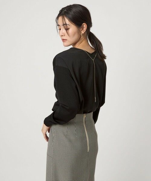 green label relaxing / グリーンレーベル リラクシング ニット・セーター | チャーム付き ドッキング ロングスリーブ プルオーバー ニット | 詳細9