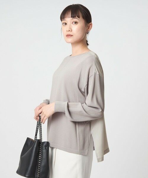 green label relaxing / グリーンレーベル リラクシング ニット・セーター | チャーム付き ドッキング ロングスリーブ プルオーバー ニット | 詳細15