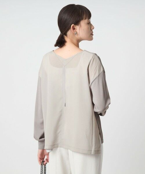 green label relaxing / グリーンレーベル リラクシング ニット・セーター | チャーム付き ドッキング ロングスリーブ プルオーバー ニット | 詳細16