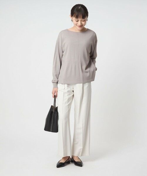 green label relaxing / グリーンレーベル リラクシング ニット・セーター | チャーム付き ドッキング ロングスリーブ プルオーバー ニット | 詳細17