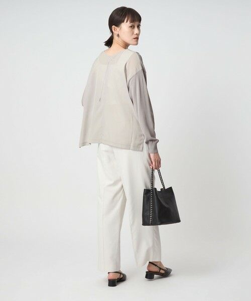 green label relaxing / グリーンレーベル リラクシング ニット・セーター | チャーム付き ドッキング ロングスリーブ プルオーバー ニット | 詳細18