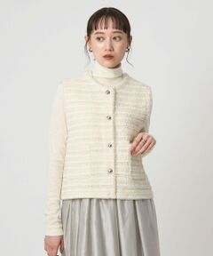 green label relaxing / グリーンレーベル リラクシング ベスト | ミックスツイードライク ニット ジレ ベスト