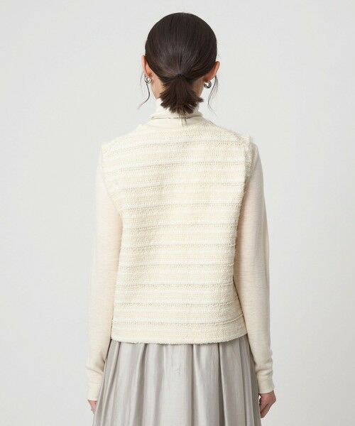 green label relaxing / グリーンレーベル リラクシング ベスト | ミックスツイードライク ニット ジレ ベスト | 詳細7