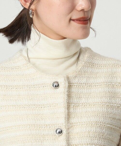 green label relaxing / グリーンレーベル リラクシング ベスト | ミックスツイードライク ニット ジレ ベスト | 詳細8
