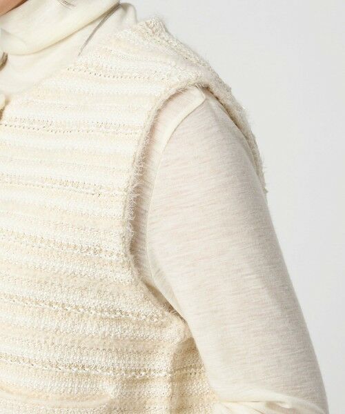 green label relaxing / グリーンレーベル リラクシング ベスト | ミックスツイードライク ニット ジレ ベスト | 詳細9