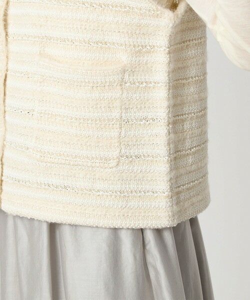 green label relaxing / グリーンレーベル リラクシング ベスト | ミックスツイードライク ニット ジレ ベスト | 詳細10