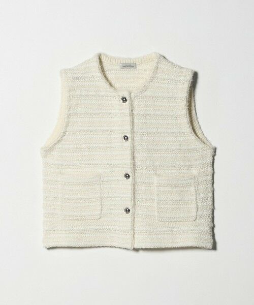 green label relaxing / グリーンレーベル リラクシング ベスト | ミックスツイードライク ニット ジレ ベスト | 詳細13