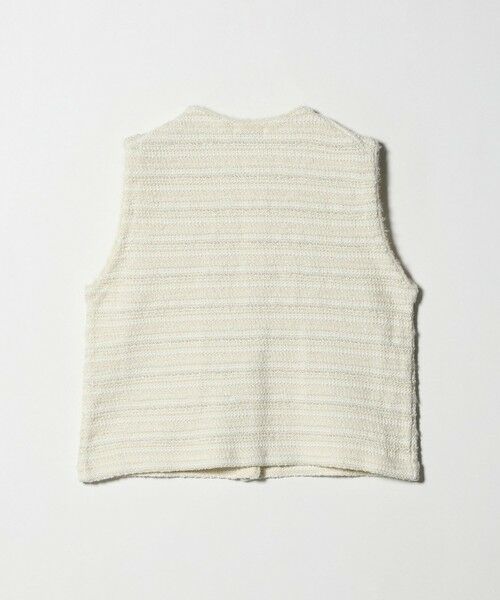 green label relaxing / グリーンレーベル リラクシング ベスト | ミックスツイードライク ニット ジレ ベスト | 詳細14