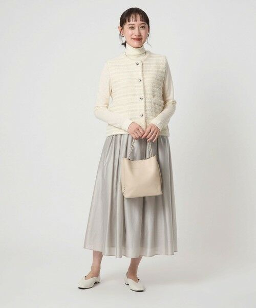 green label relaxing / グリーンレーベル リラクシング ベスト | ミックスツイードライク ニット ジレ ベスト | 詳細3