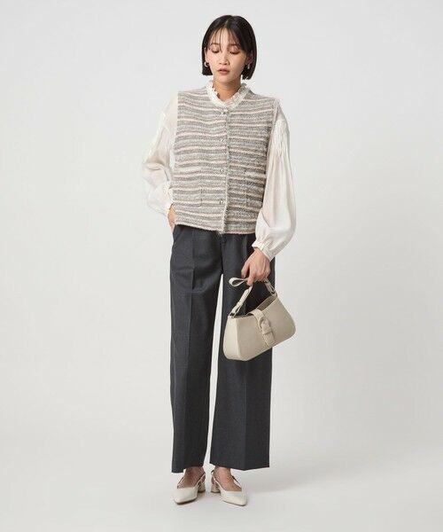 green label relaxing / グリーンレーベル リラクシング ベスト | ミックスツイードライク ニット ジレ ベスト | 詳細21