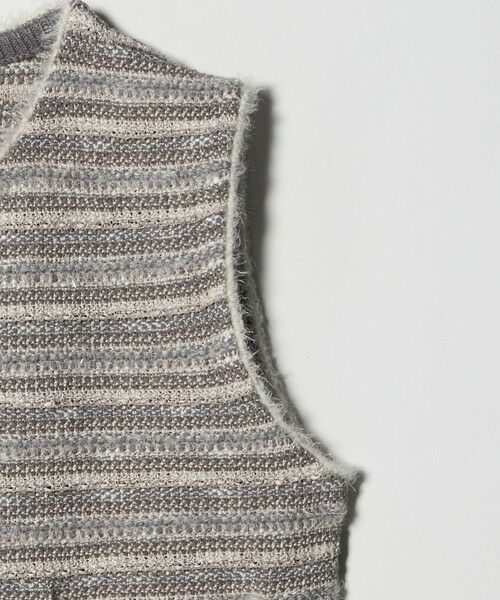 green label relaxing / グリーンレーベル リラクシング ベスト | ミックスツイードライク ニット ジレ ベスト | 詳細27