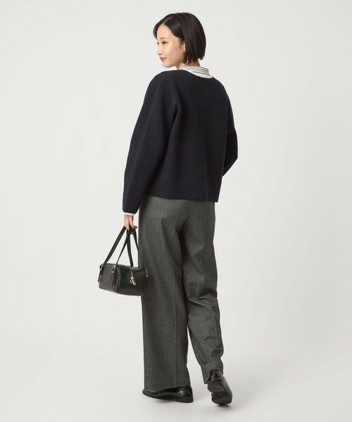 green label relaxing / グリーンレーベル リラクシング スラックス・ドレスパンツ | ［size SHORT/TALLあり］ホームスパン ストレート パンツ ストレッチ | 詳細7