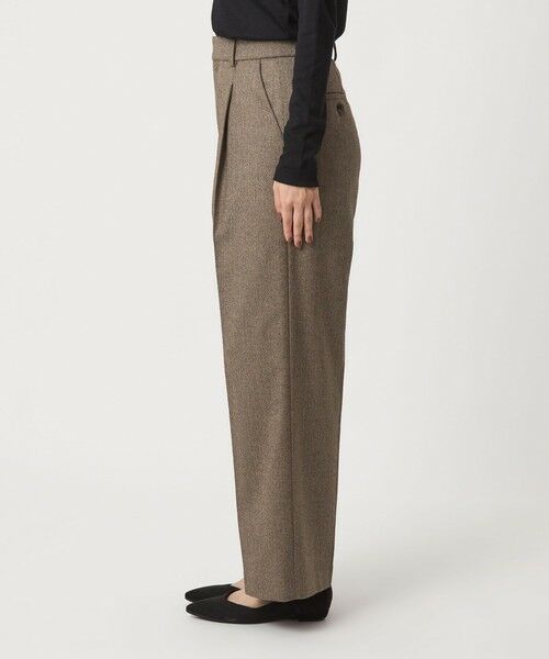 green label relaxing / グリーンレーベル リラクシング スラックス・ドレスパンツ | ［size SHORT/TALLあり］ホームスパン ストレート パンツ ストレッチ | 詳細23