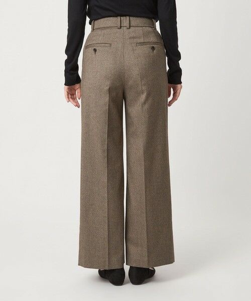 green label relaxing / グリーンレーベル リラクシング スラックス・ドレスパンツ | ［size SHORT/TALLあり］ホームスパン ストレート パンツ ストレッチ | 詳細24