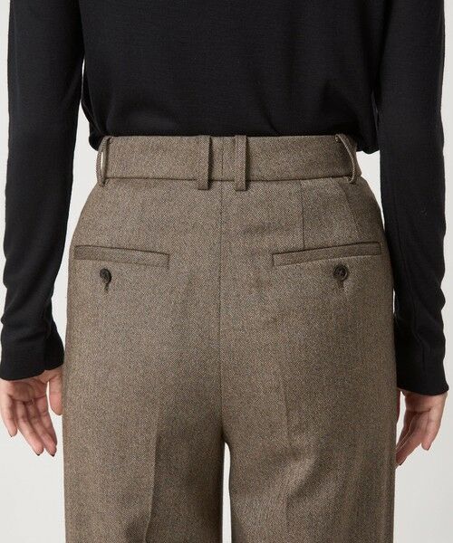 green label relaxing / グリーンレーベル リラクシング スラックス・ドレスパンツ | ［size SHORT/TALLあり］ホームスパン ストレート パンツ ストレッチ | 詳細26