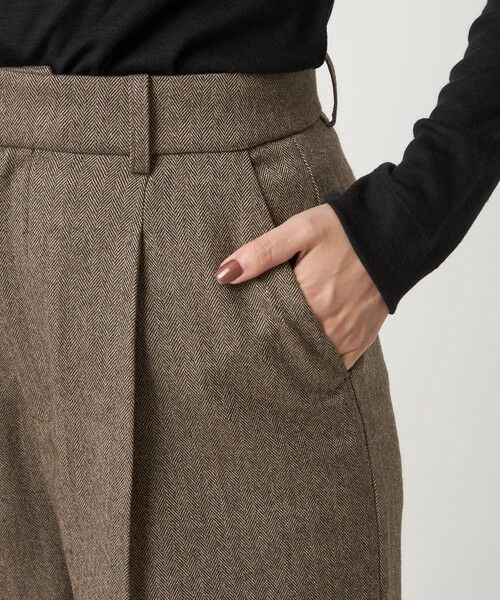 green label relaxing / グリーンレーベル リラクシング スラックス・ドレスパンツ | ［size SHORT/TALLあり］ホームスパン ストレート パンツ ストレッチ | 詳細27