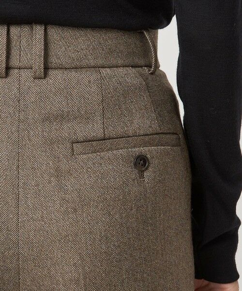 green label relaxing / グリーンレーベル リラクシング スラックス・ドレスパンツ | ［size SHORT/TALLあり］ホームスパン ストレート パンツ ストレッチ | 詳細28