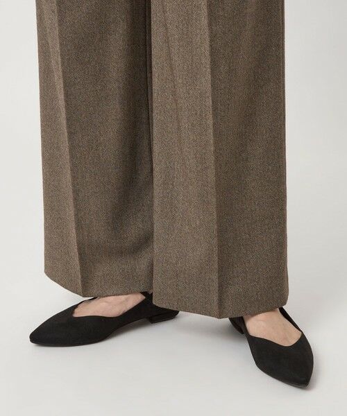 green label relaxing / グリーンレーベル リラクシング スラックス・ドレスパンツ | ［size SHORT/TALLあり］ホームスパン ストレート パンツ ストレッチ | 詳細29