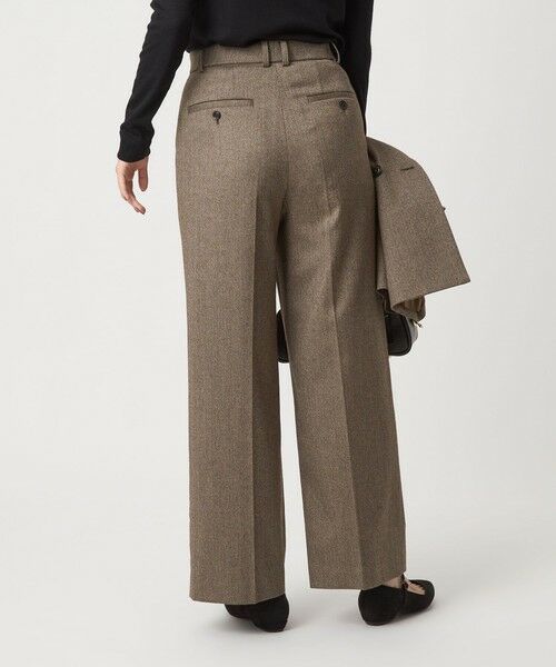 green label relaxing / グリーンレーベル リラクシング スラックス・ドレスパンツ | ［size SHORT/TALLあり］ホームスパン ストレート パンツ ストレッチ | 詳細18