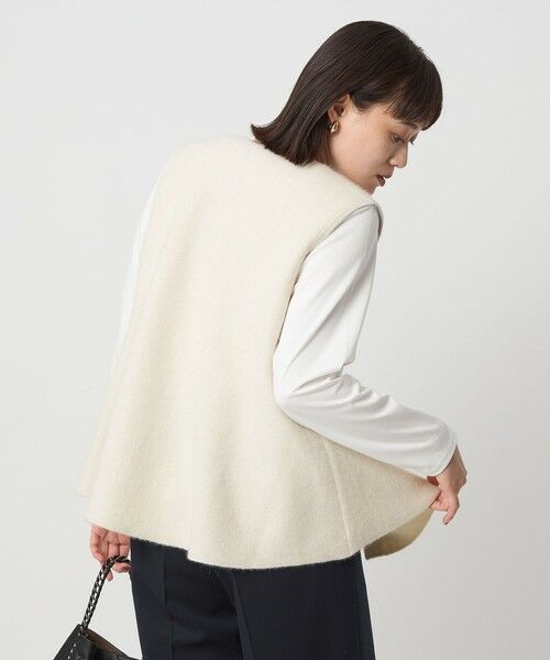 green label relaxing / グリーンレーベル リラクシング ベスト | FOXブレンド セッケツ ニット ジレ | 詳細2